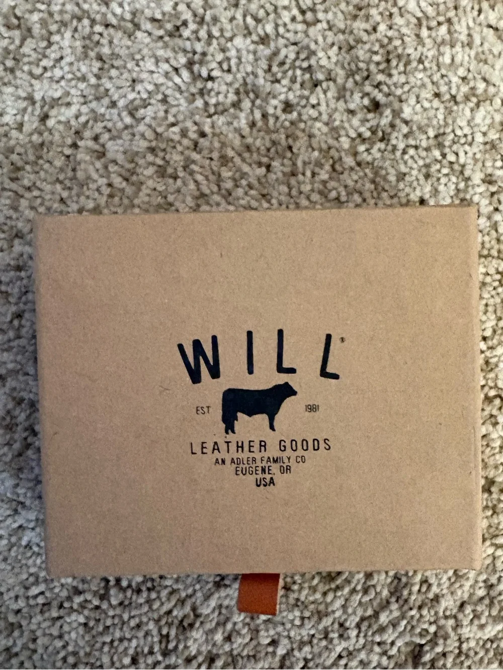New in Box Will Leather Goods Cardholder in Brown